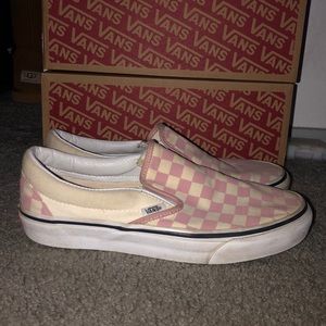 Vans pink old school checkered